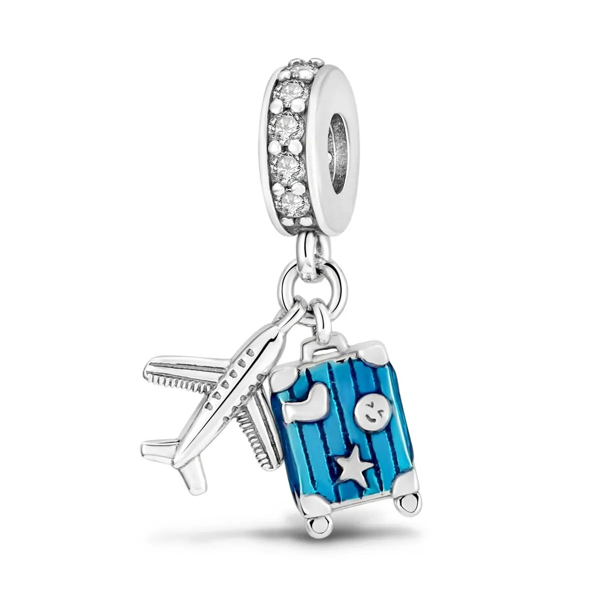 MULA 1PC Silver Plated Travel Sunflowers Four Leaf Lucky Clover Dangle Charms Fit 3MM Snake Chain Charm Bracelet DIY