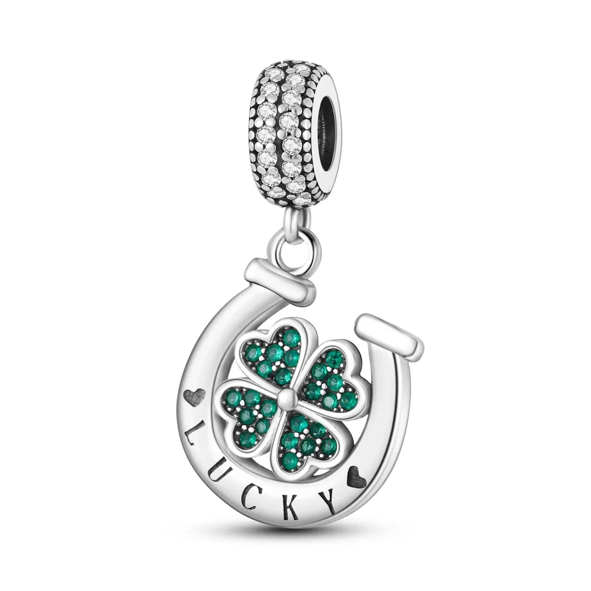 MULA 1PC Silver Plated Travel Sunflowers Four Leaf Lucky Clover Dangle Charms Fit 3MM Snake Chain Charm Bracelet DIY