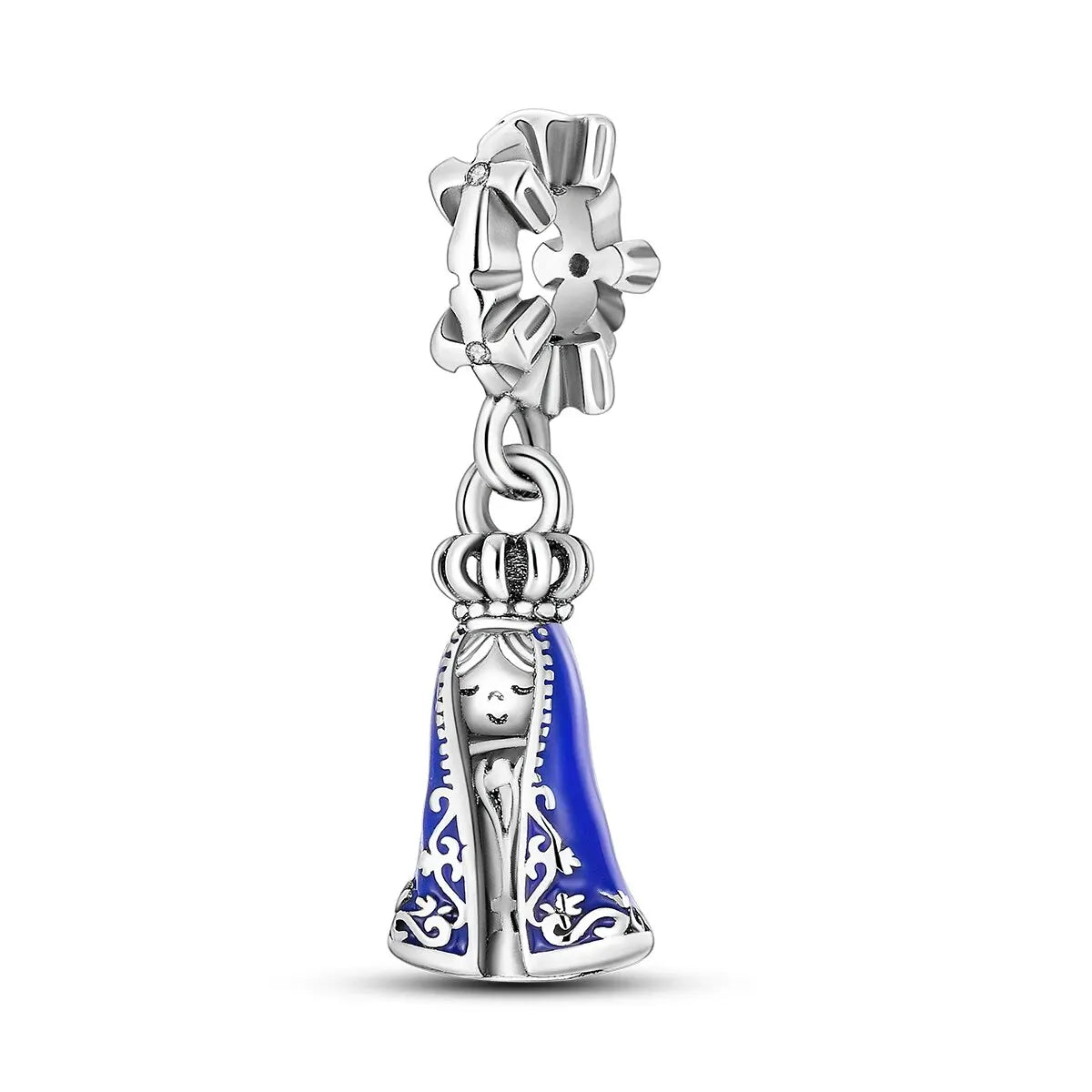 MULA 1PC Silver Plated Travel Sunflowers Four Leaf Lucky Clover Dangle Charms Fit 3MM Snake Chain Charm Bracelet DIY