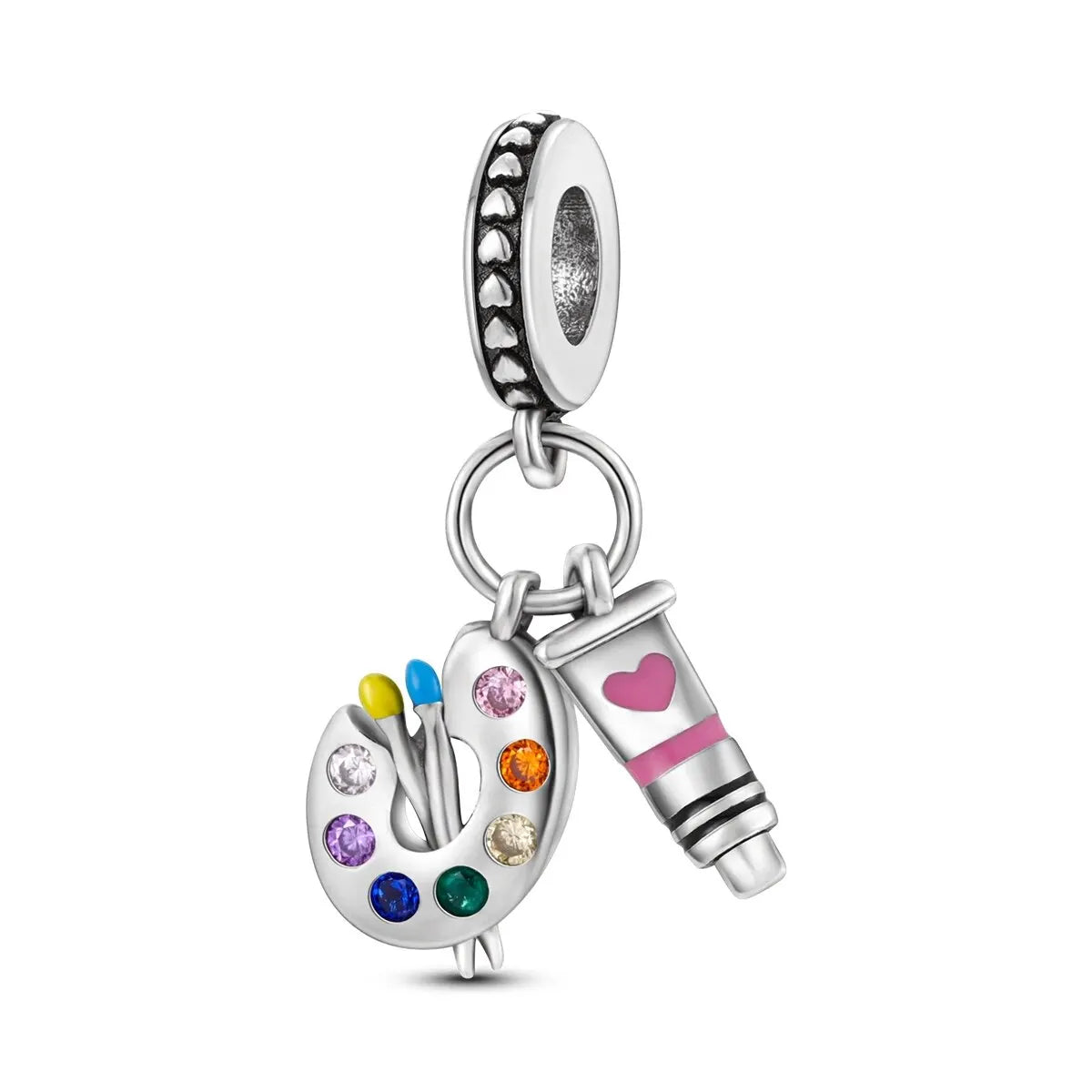 MULA 1PC Silver Plated Travel Sunflowers Four Leaf Lucky Clover Dangle Charms Fit 3MM Snake Chain Charm Bracelet DIY